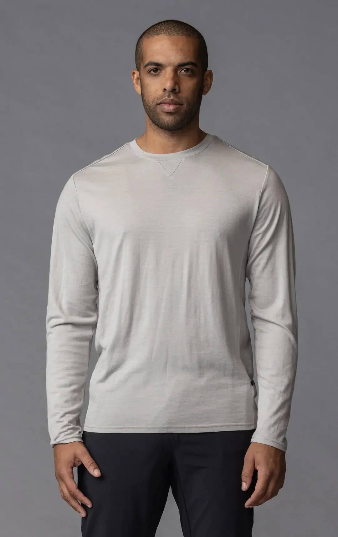 180GSM SINGLE JERSEY MERINO LS CREW