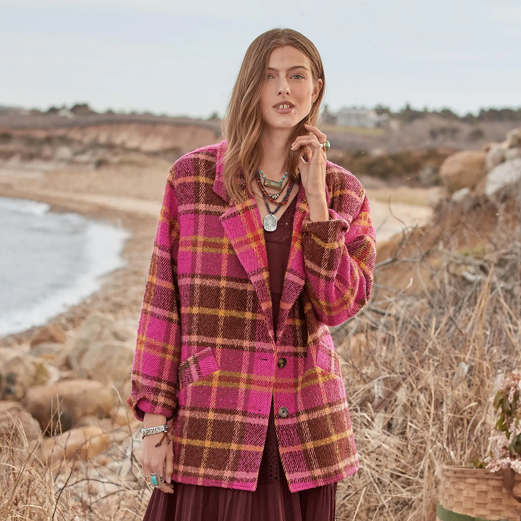 Ansley Plaid Coat