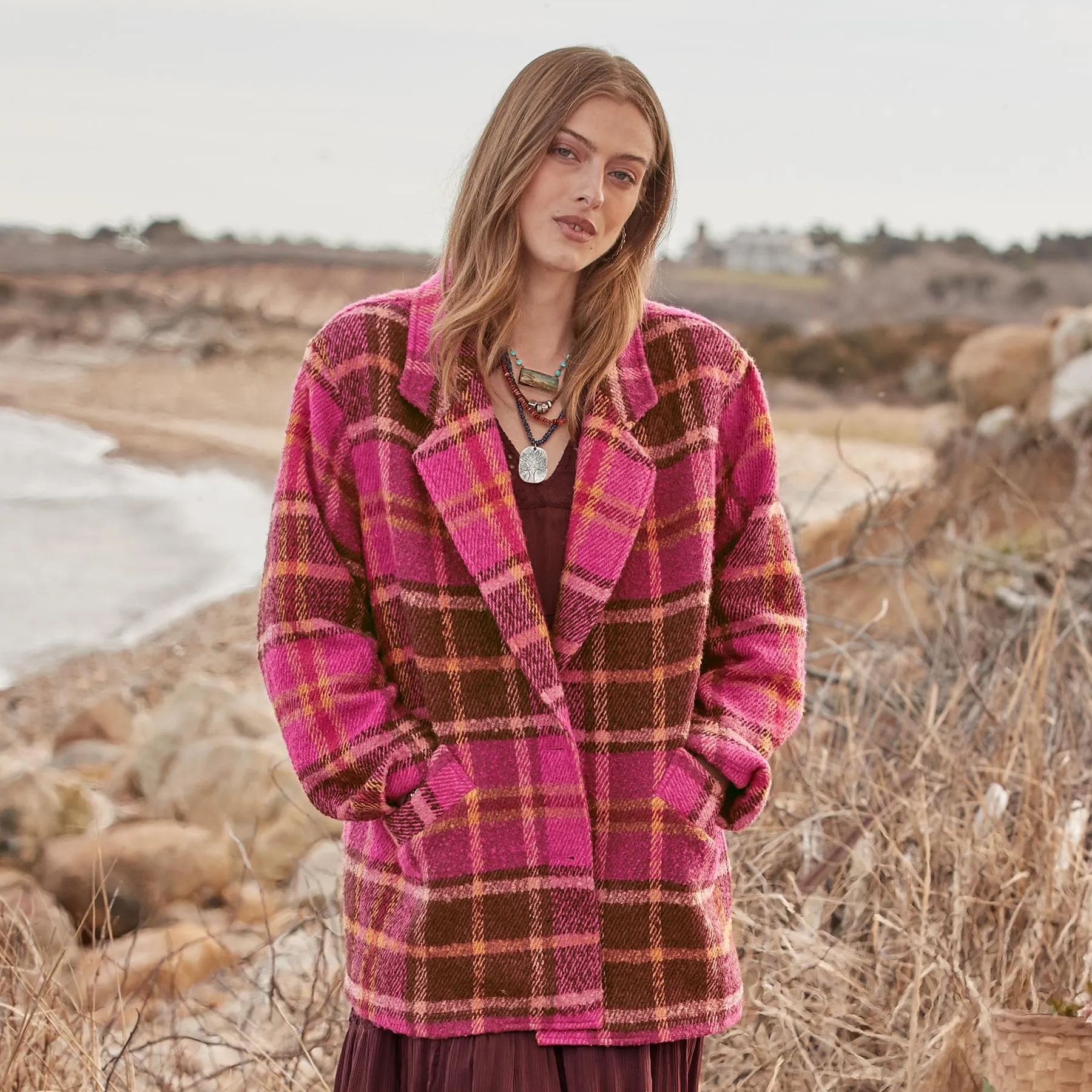 Ansley Plaid Coat