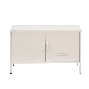 ArtissIn Buffet Sideboard Locker Metal Storage Cabinet - BASE White