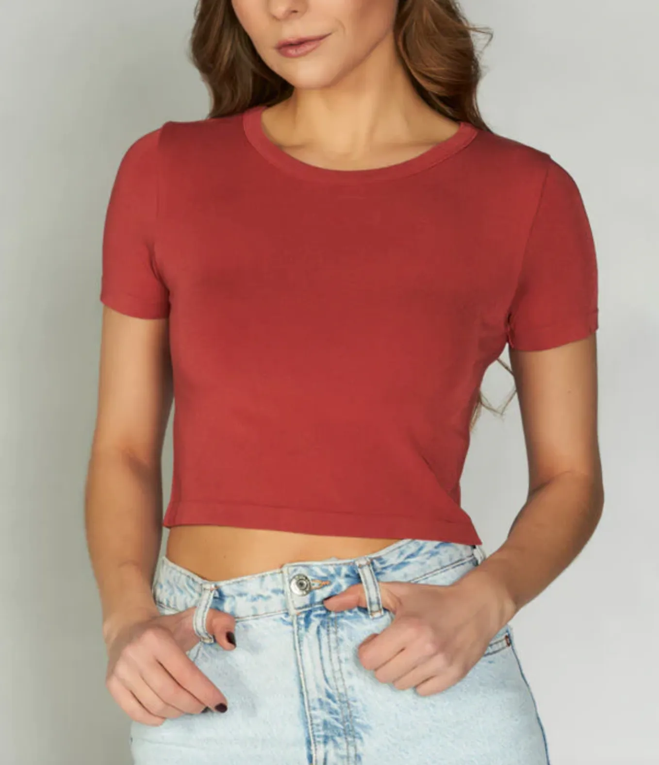 Bamboo Cropped Tee