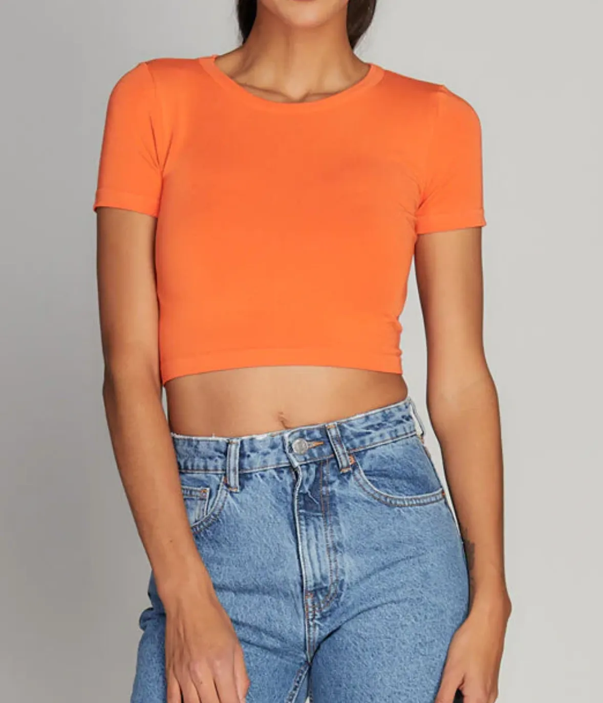 Bamboo Cropped Tee