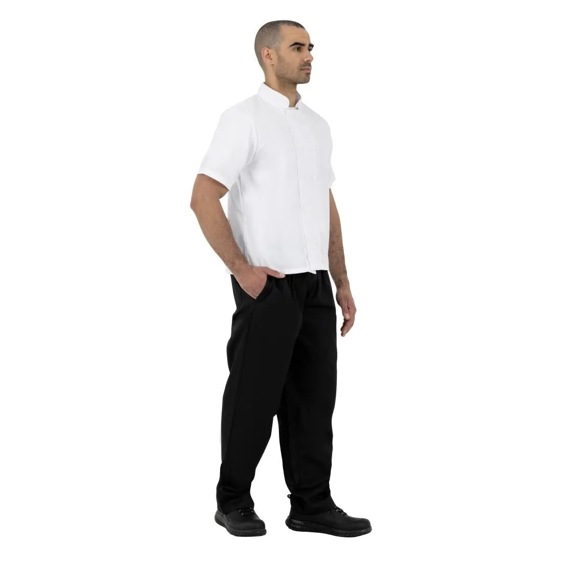 BB547- Nisbets Essentials Short Sleeve Chefs Jacket White (Pack of 2)