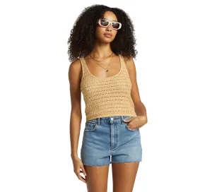 Billabong Hot Shot Crochet Cropped Tank