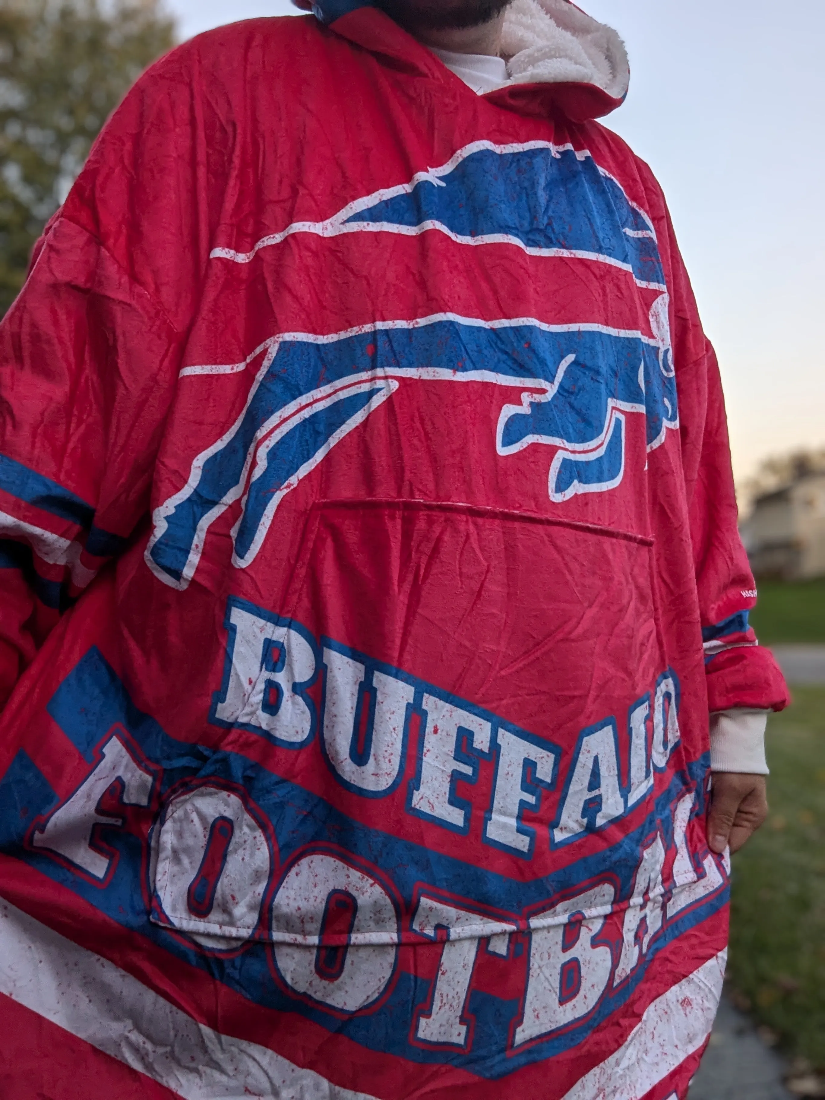 Buffalo Football Hoodie Blanket