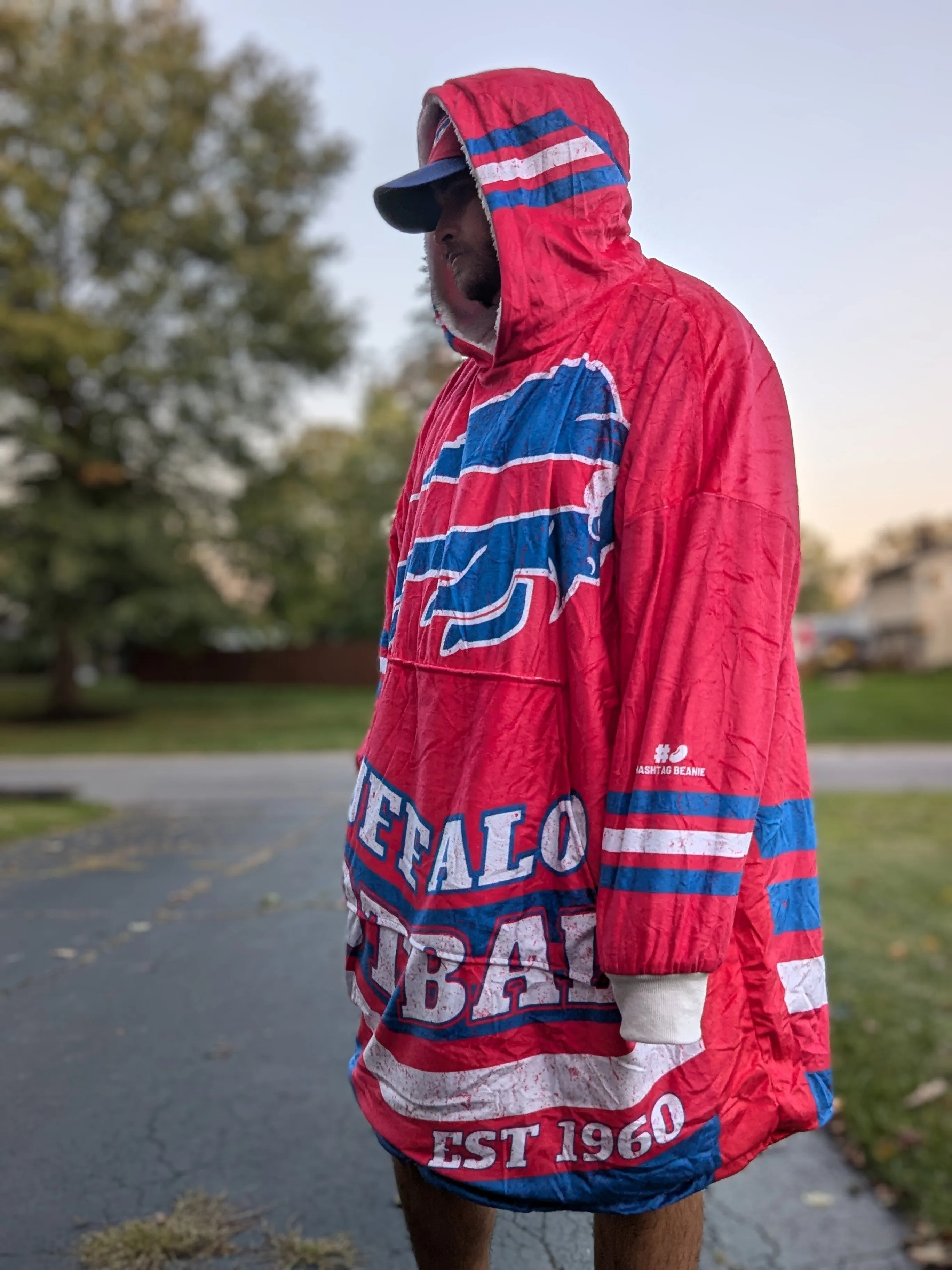 Buffalo Football Hoodie Blanket