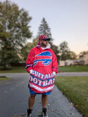 Buffalo Football Hoodie Blanket