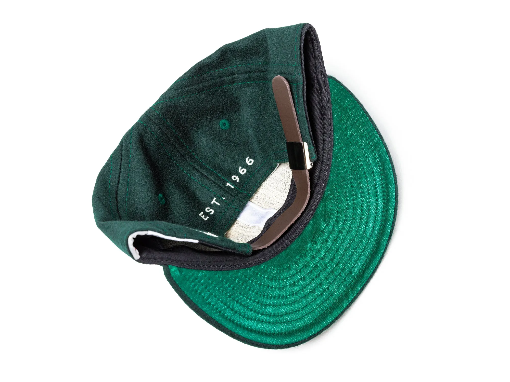 C3188-351 | K SWISS X EBBETS FIELD FLANNELS 6 PANEL HAT | EMERALD