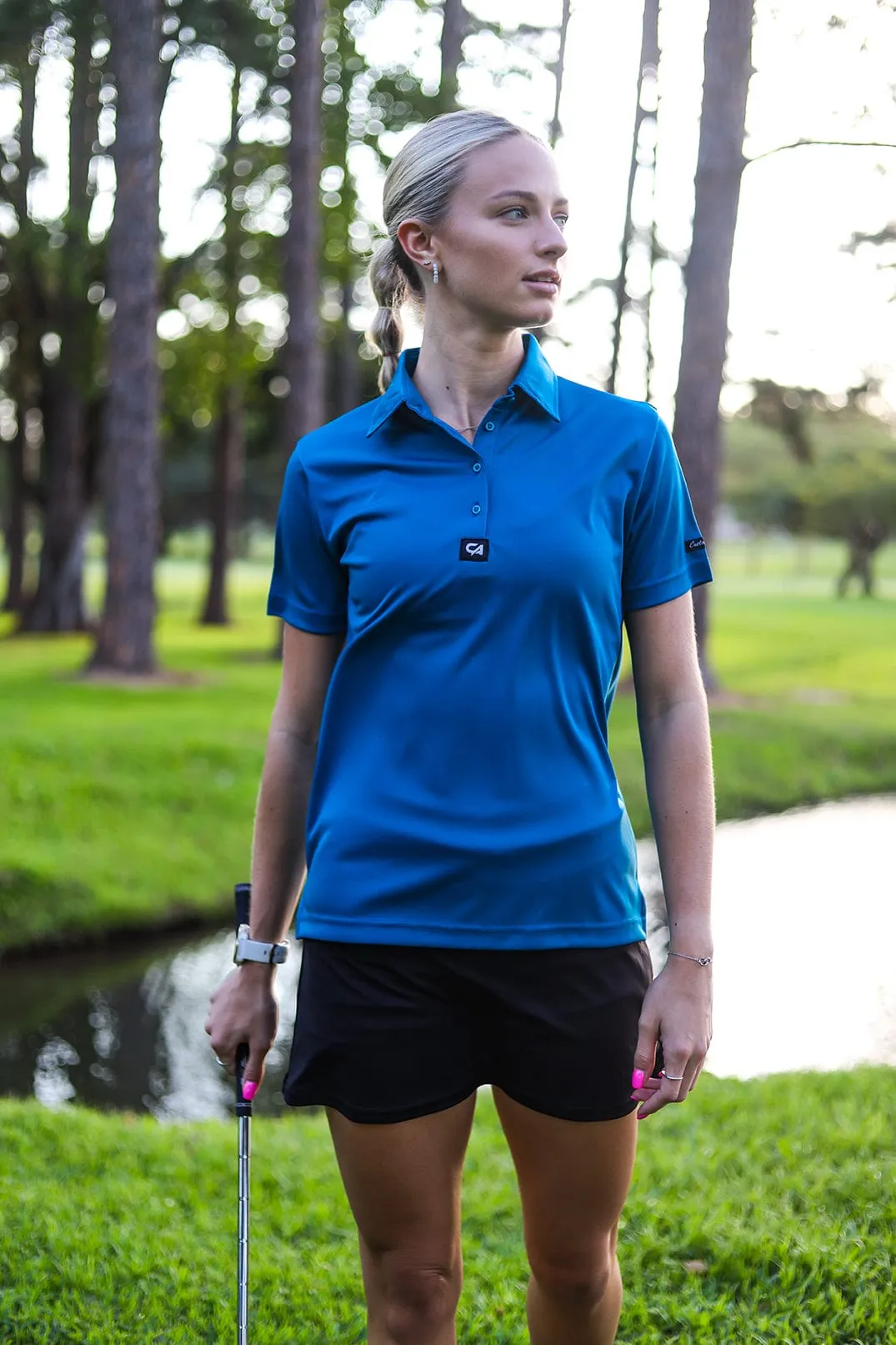 CA Ladies Iconic Golf Shirt | Dark Teal