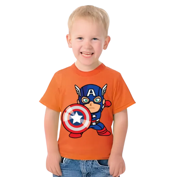 Captain America T Shirt For Kids