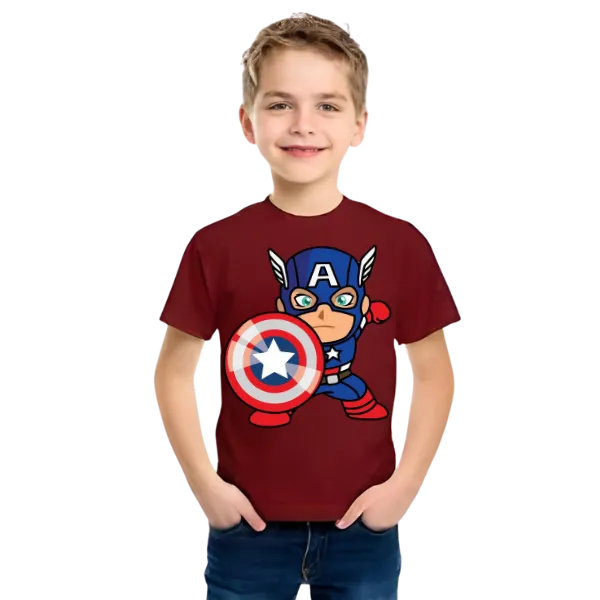 Captain America T Shirt For Kids