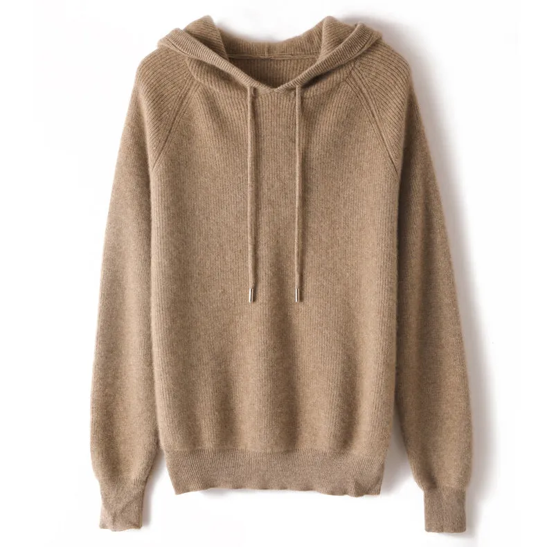 Cashmere Hoodie Sweater for Women Cashmere Hooded Cashmere Sweater