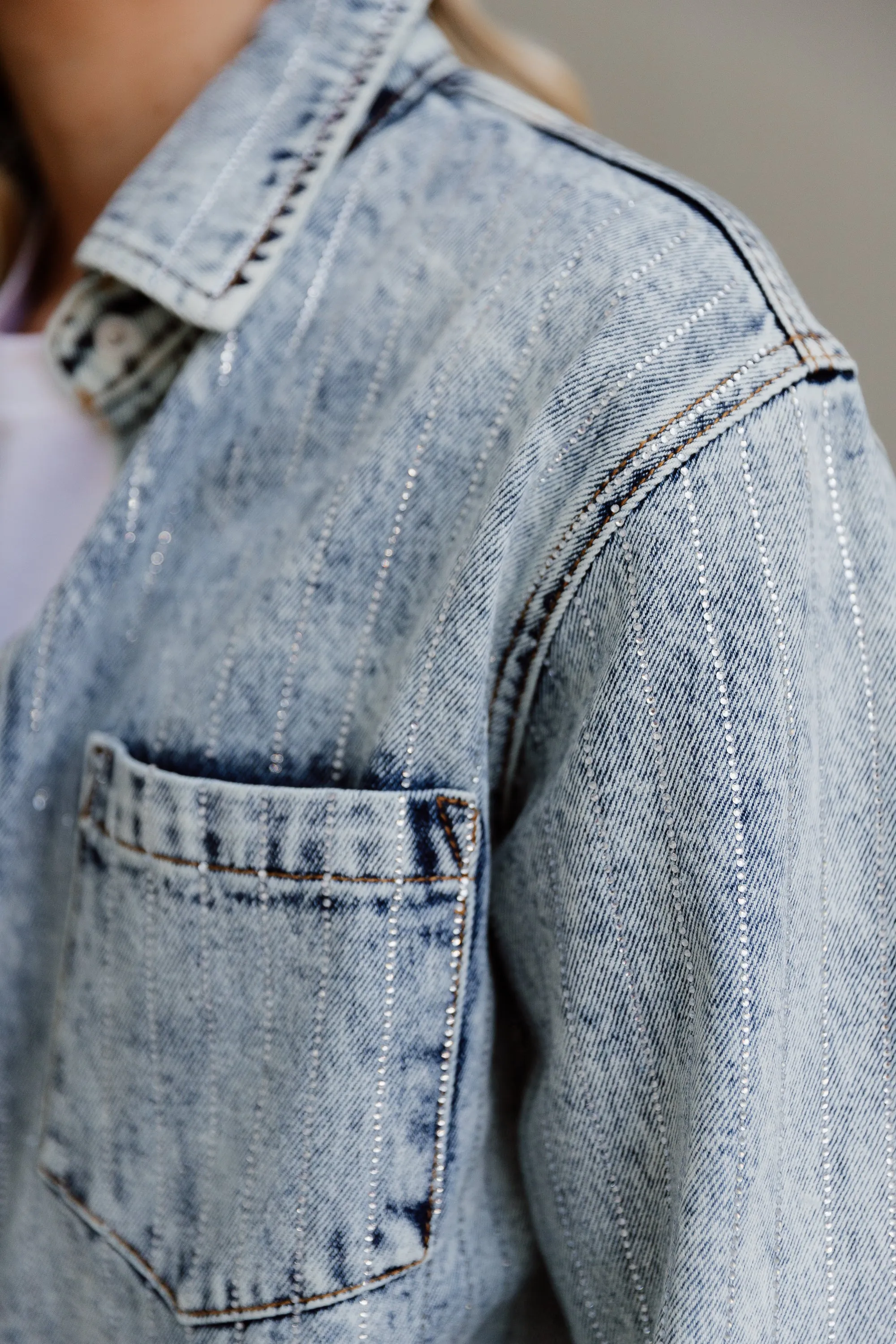 CHIC DENIM EMBRACE SHACKET