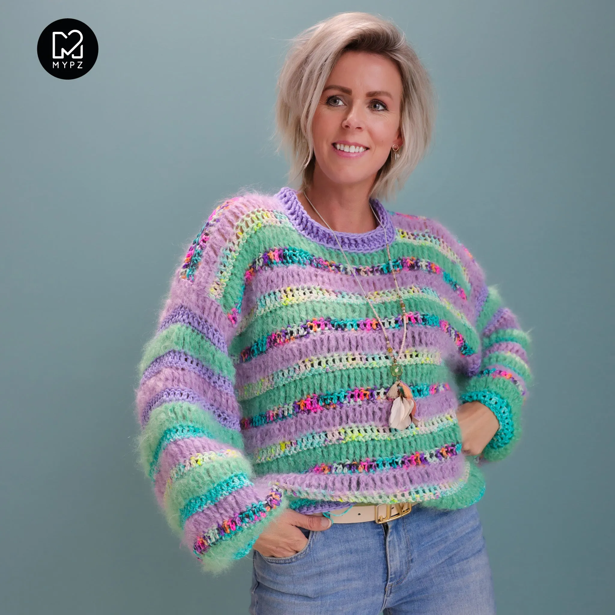 Crochet pattern – MYPZ Chunky pullover Archie (ENG-NL-DE)