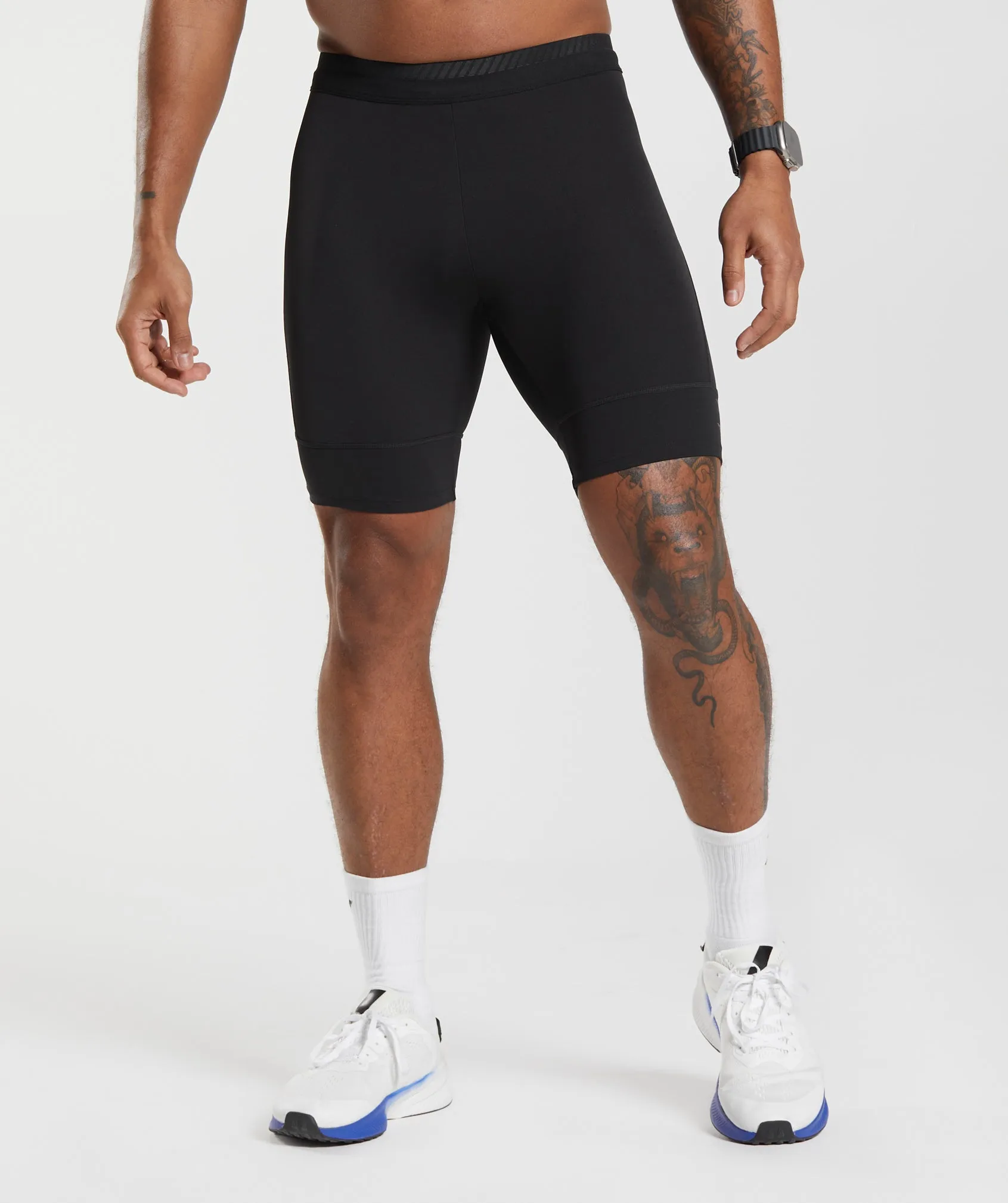 Gymshark Apex Run 1/2 Tights - Black