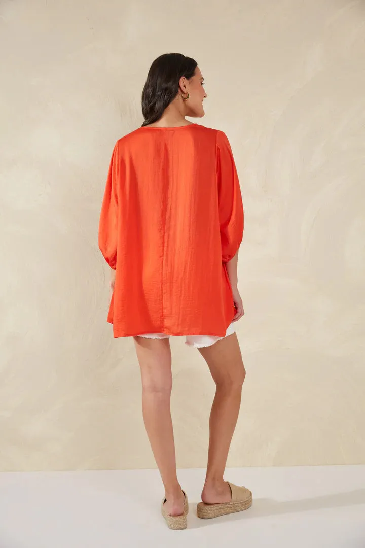 Haven Portofino Relaxed Top -Aperol