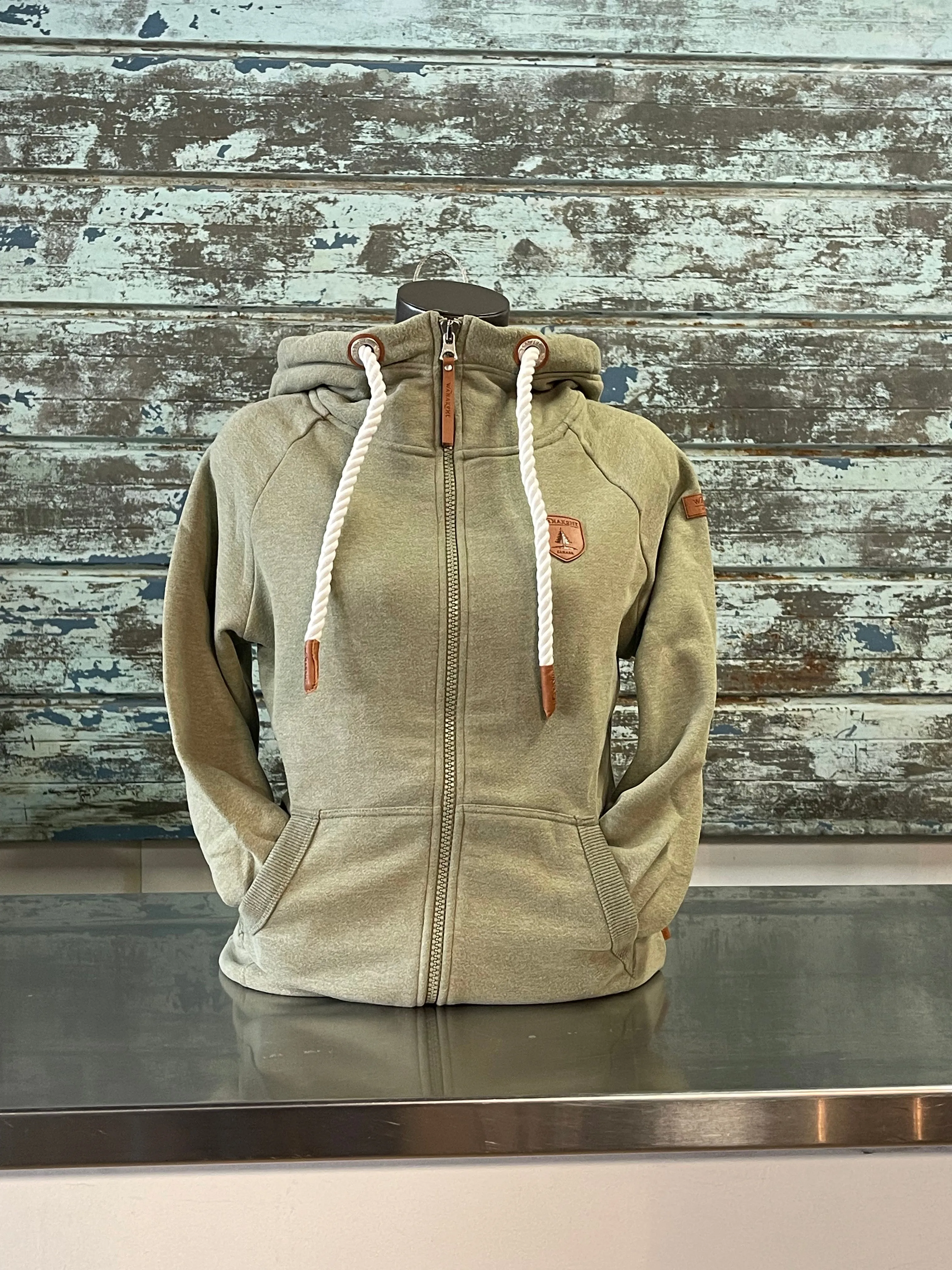 Hera Olive Green Front Zip