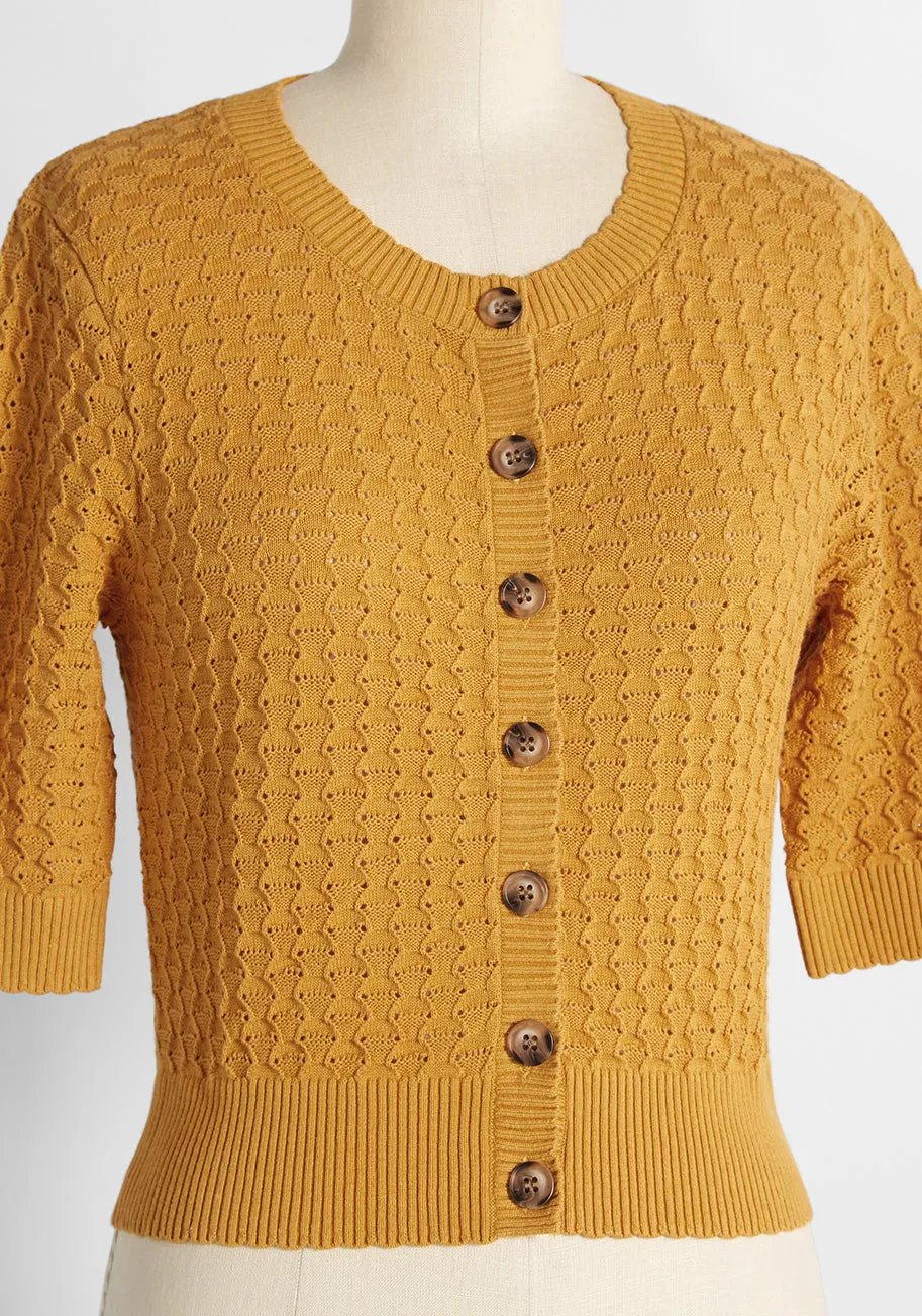 Honey and Haute Cropped Cardigan