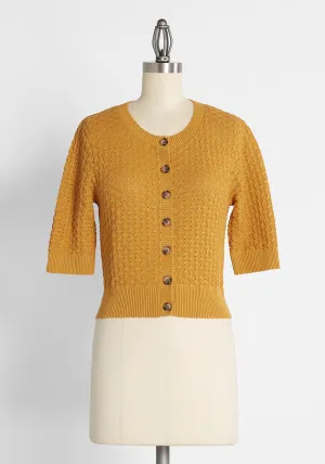 Honey and Haute Cropped Cardigan