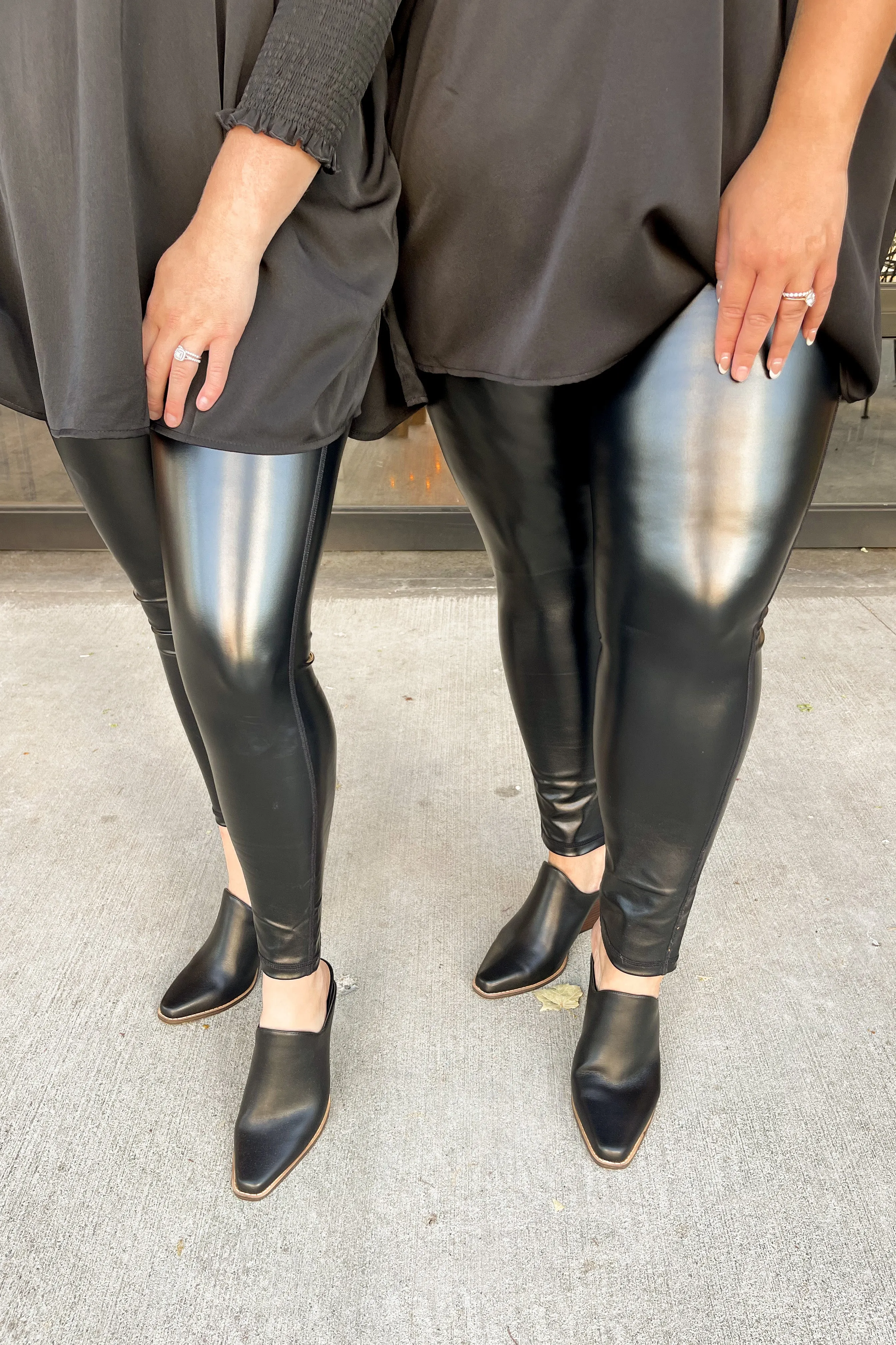 Leandra Glossy Liquid Faux Leather Highwaist Leggings *FINAL SALE*