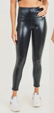 Leandra Glossy Liquid Faux Leather Highwaist Leggings *FINAL SALE*