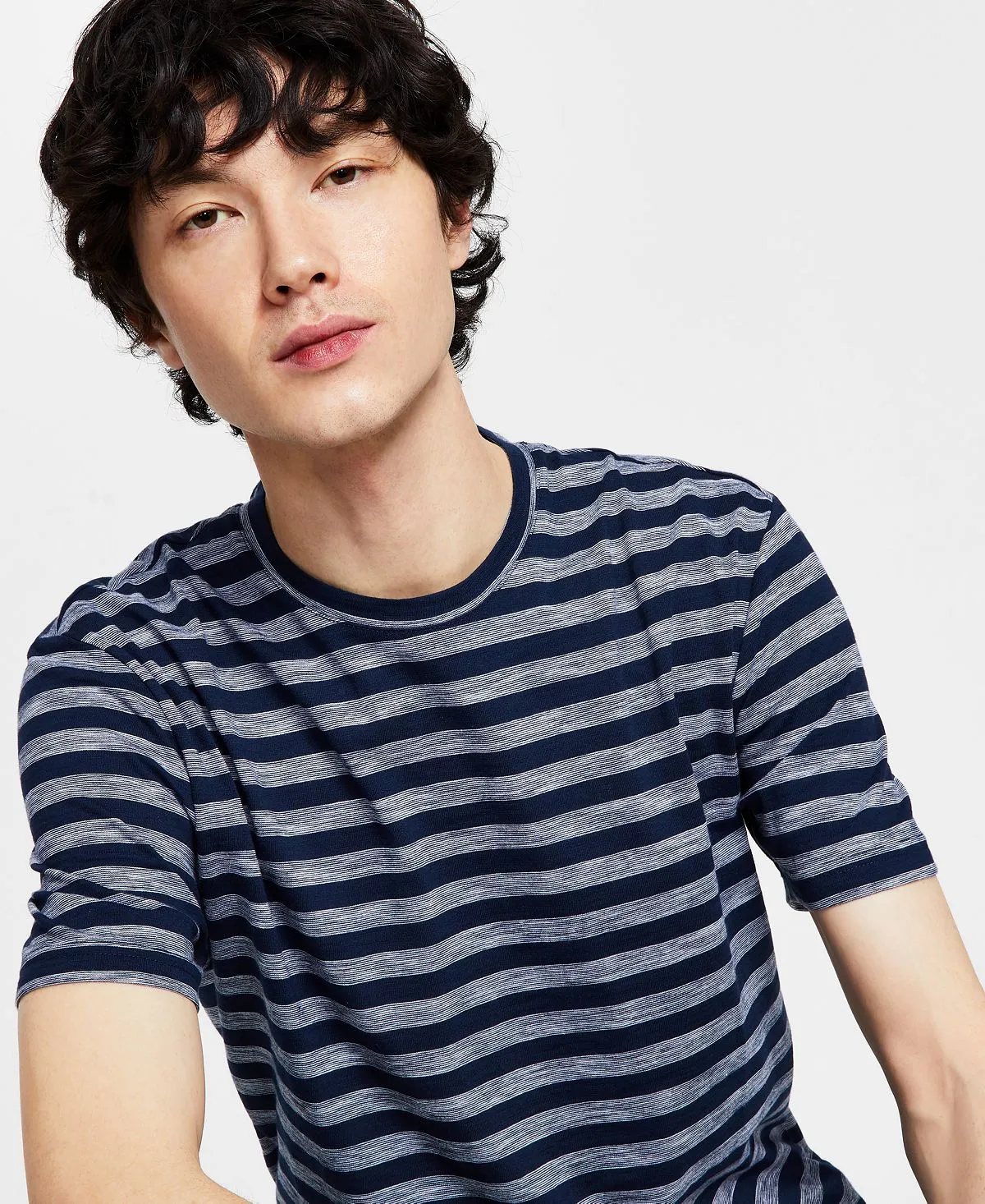 Men's striped T-shirt I. International Concepts