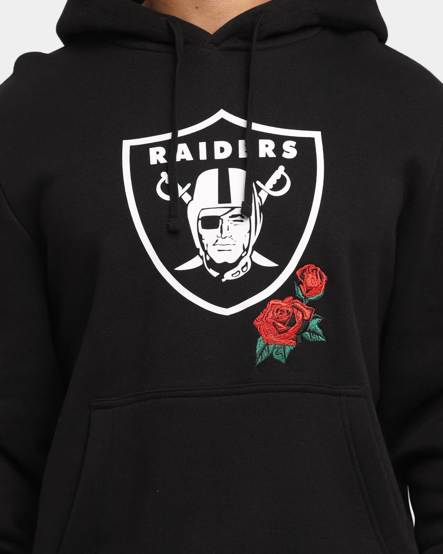 New Era Las Vegas Raiders Large Rose Hoodie Black