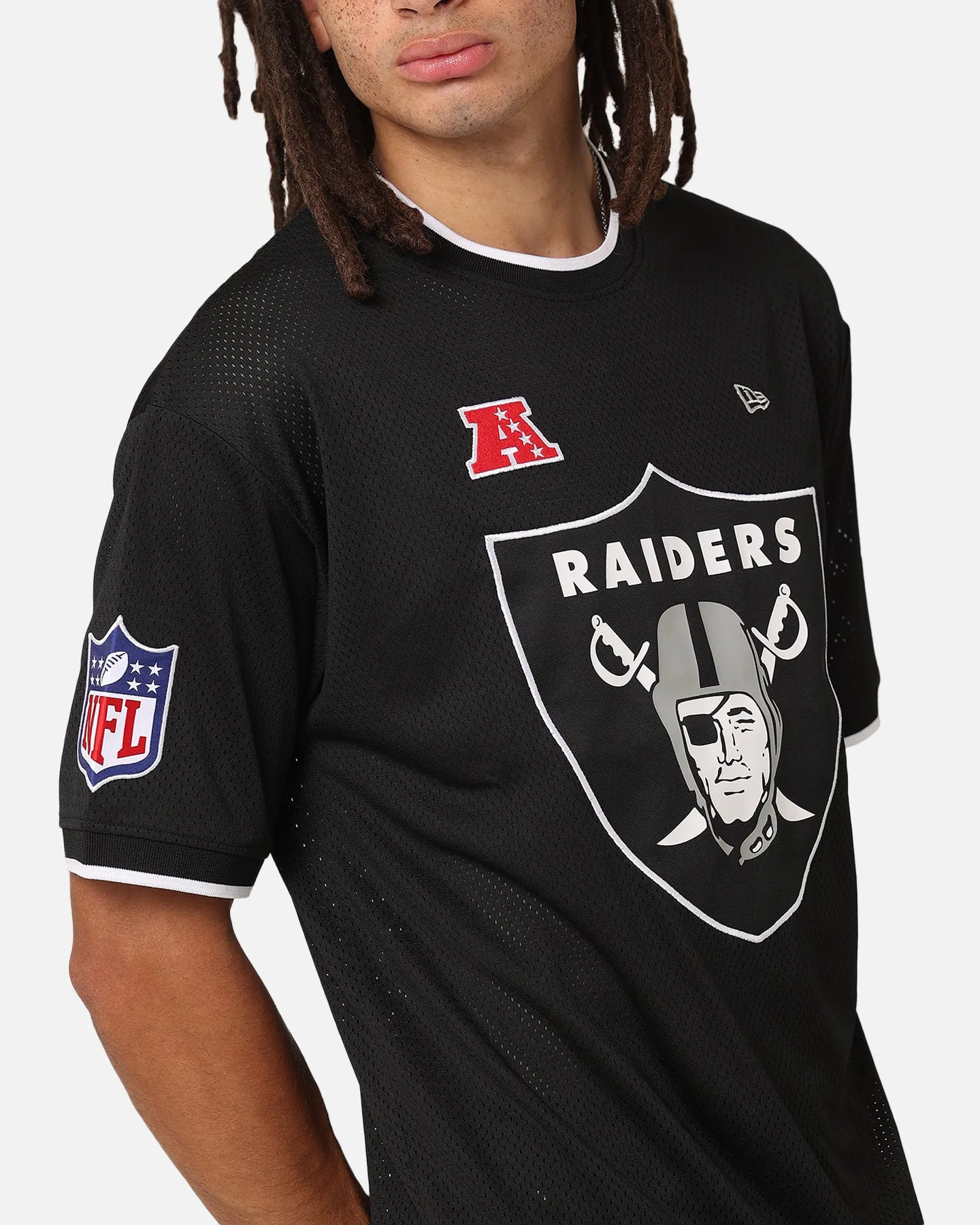 New Era Las Vegas Raiders NFL Oversized Mesh T-Shirt Black