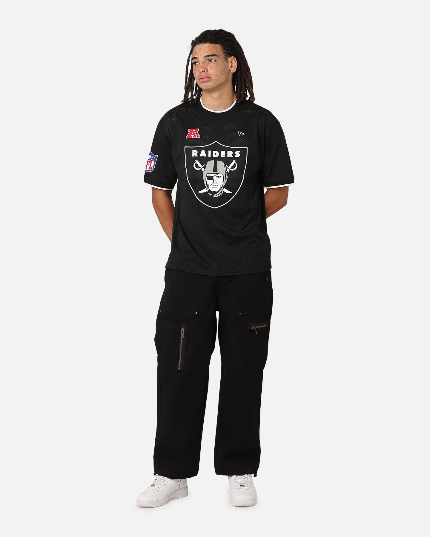 New Era Las Vegas Raiders NFL Oversized Mesh T-Shirt Black