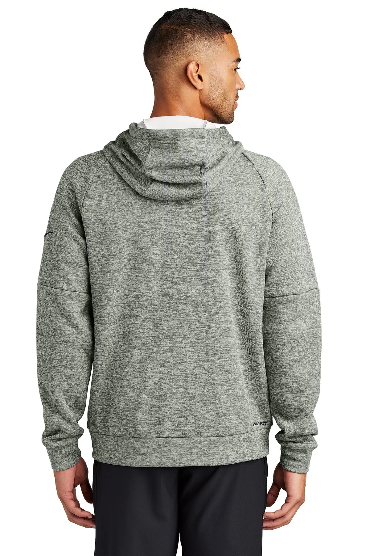 Nike Therma-FIT Pocket ZipUp Custom Hoodies, Dark Grey Heather