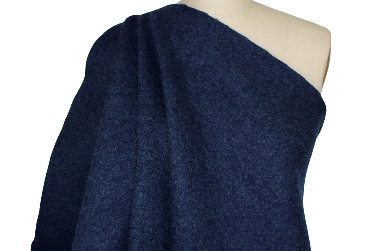 NY Designer Boiled Virgin Wool - Bright Navy