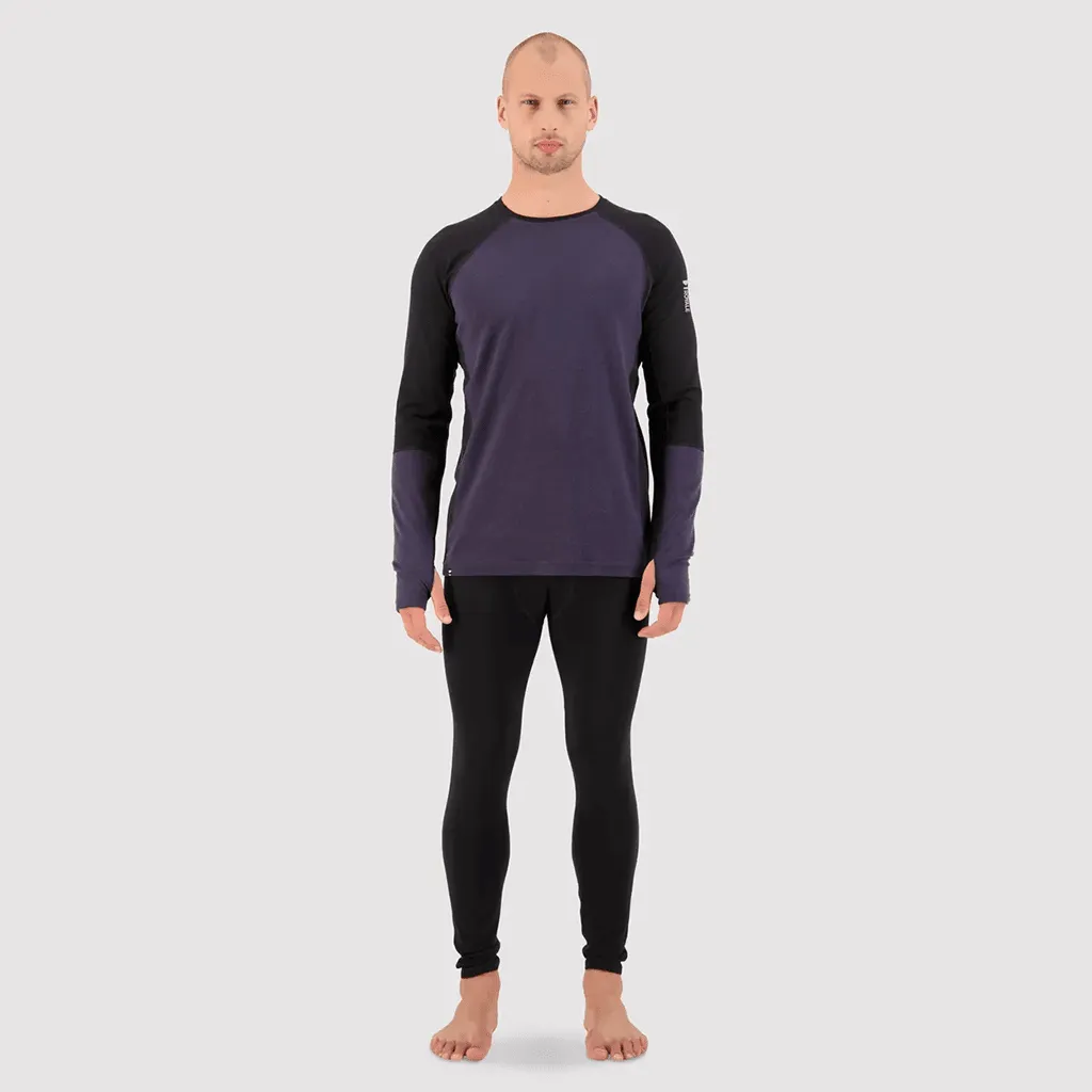 Olympus merino baselayer bottom - Black / 9 iron