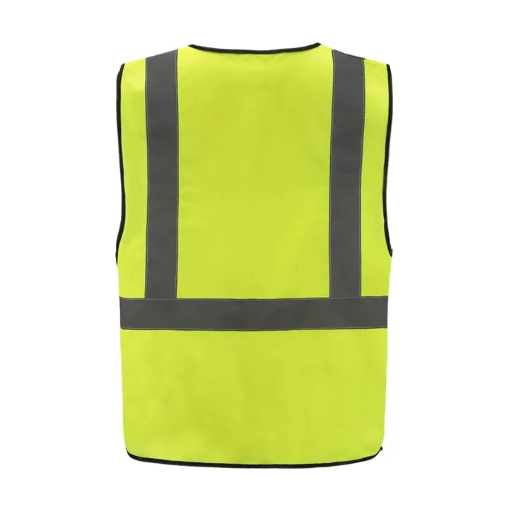 Pack Of 10 Reflective Safety Jacket - Yellow