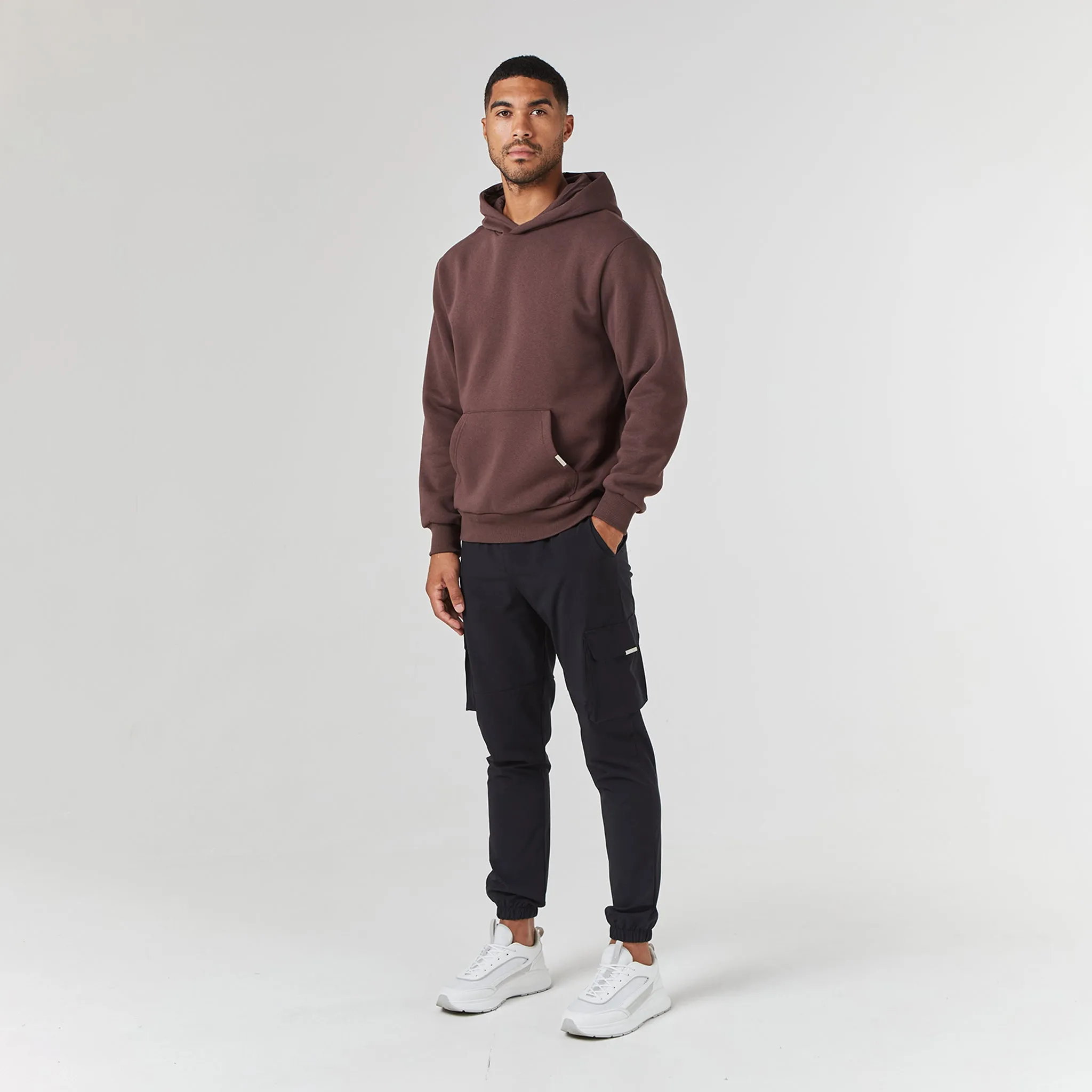 Relaxed Fit Hoodie | Warm Brown