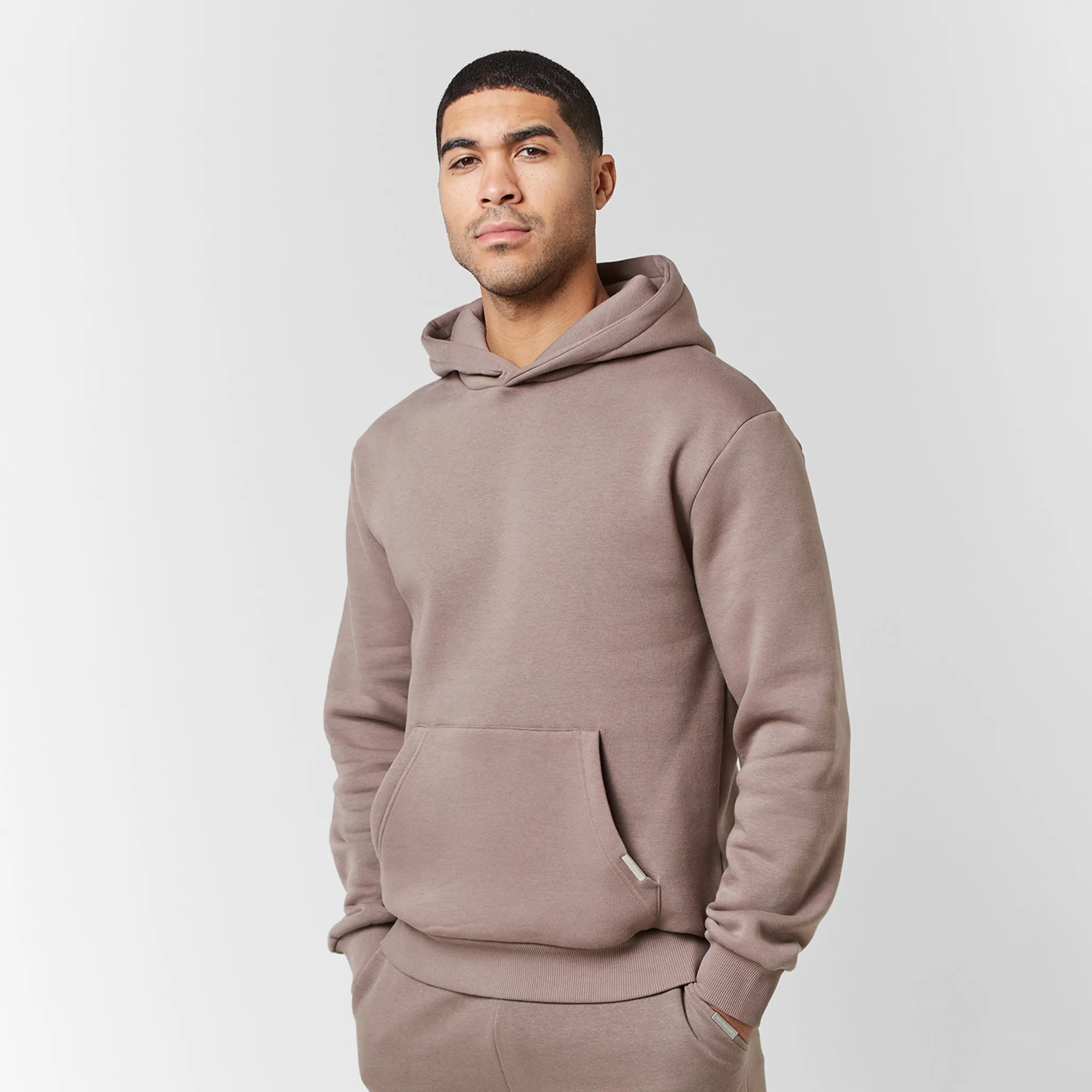 Relaxed Fit Hoodie | Washed Brown