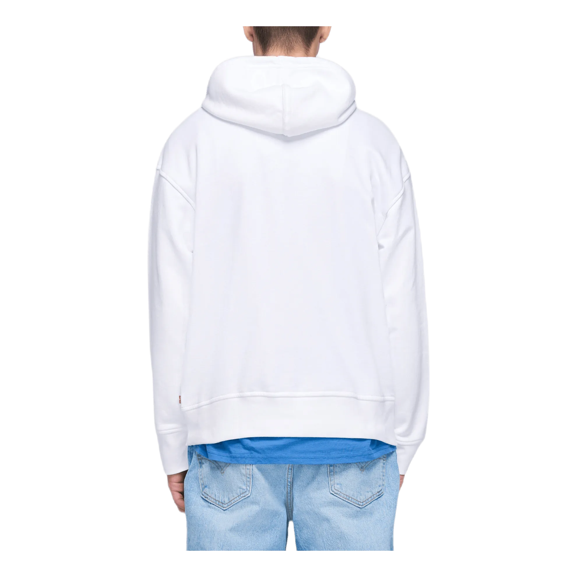 Relaxed Graphic Hoodie White