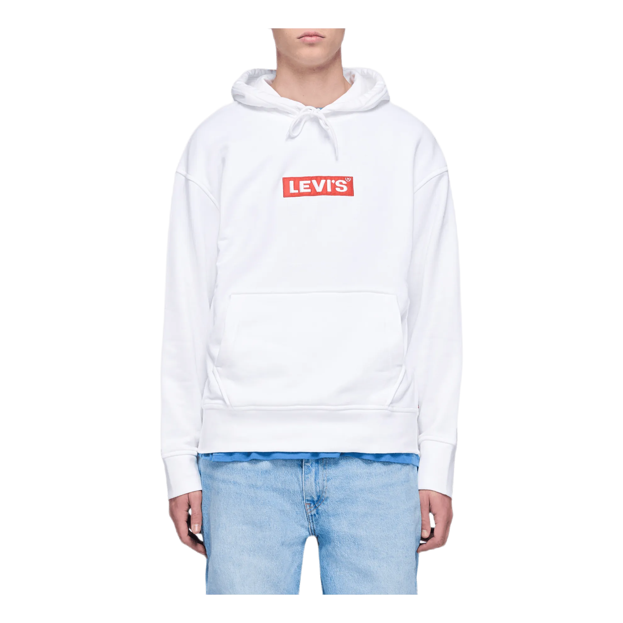 Relaxed Graphic Hoodie White