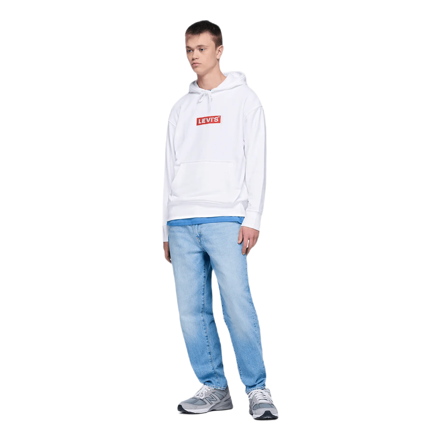 Relaxed Graphic Hoodie White