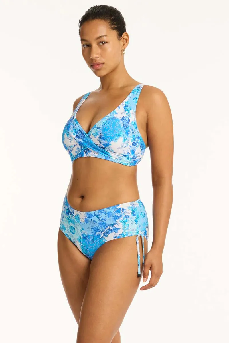 Sea Level Daisyfield Cross Front Multifit Bra