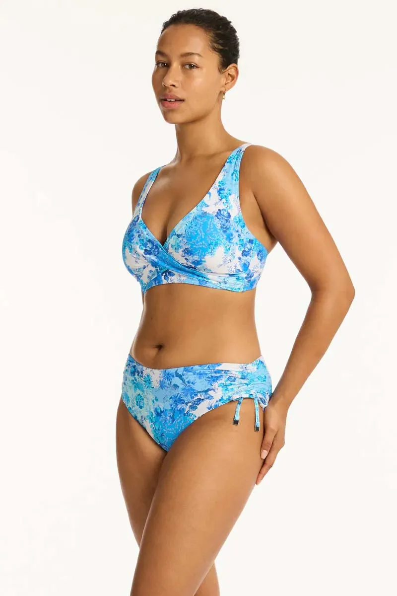 Sea Level Daisyfield Cross Front Multifit Bra