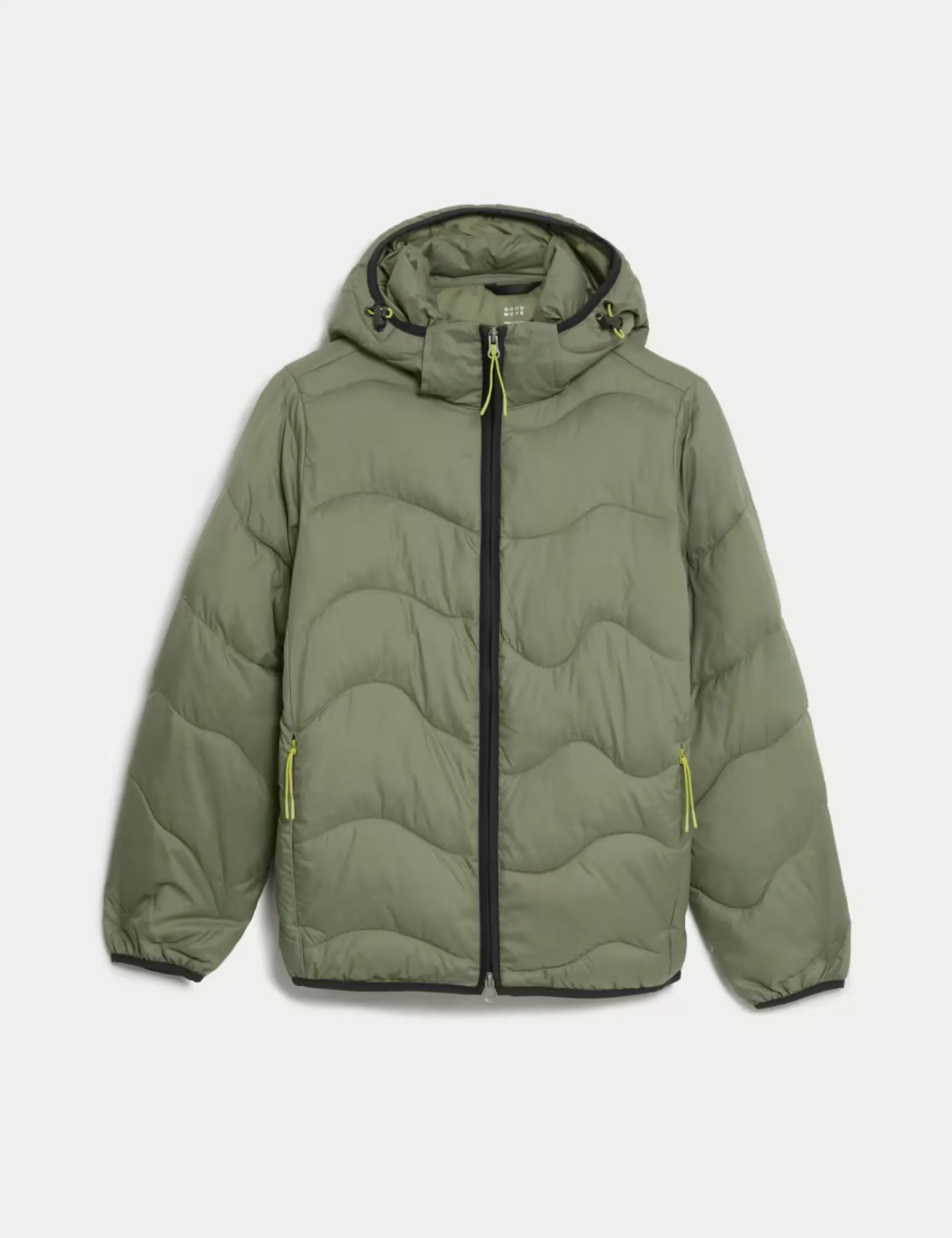 Stormwear Quilted Hooded Puffer Jacket - Dark Khaki