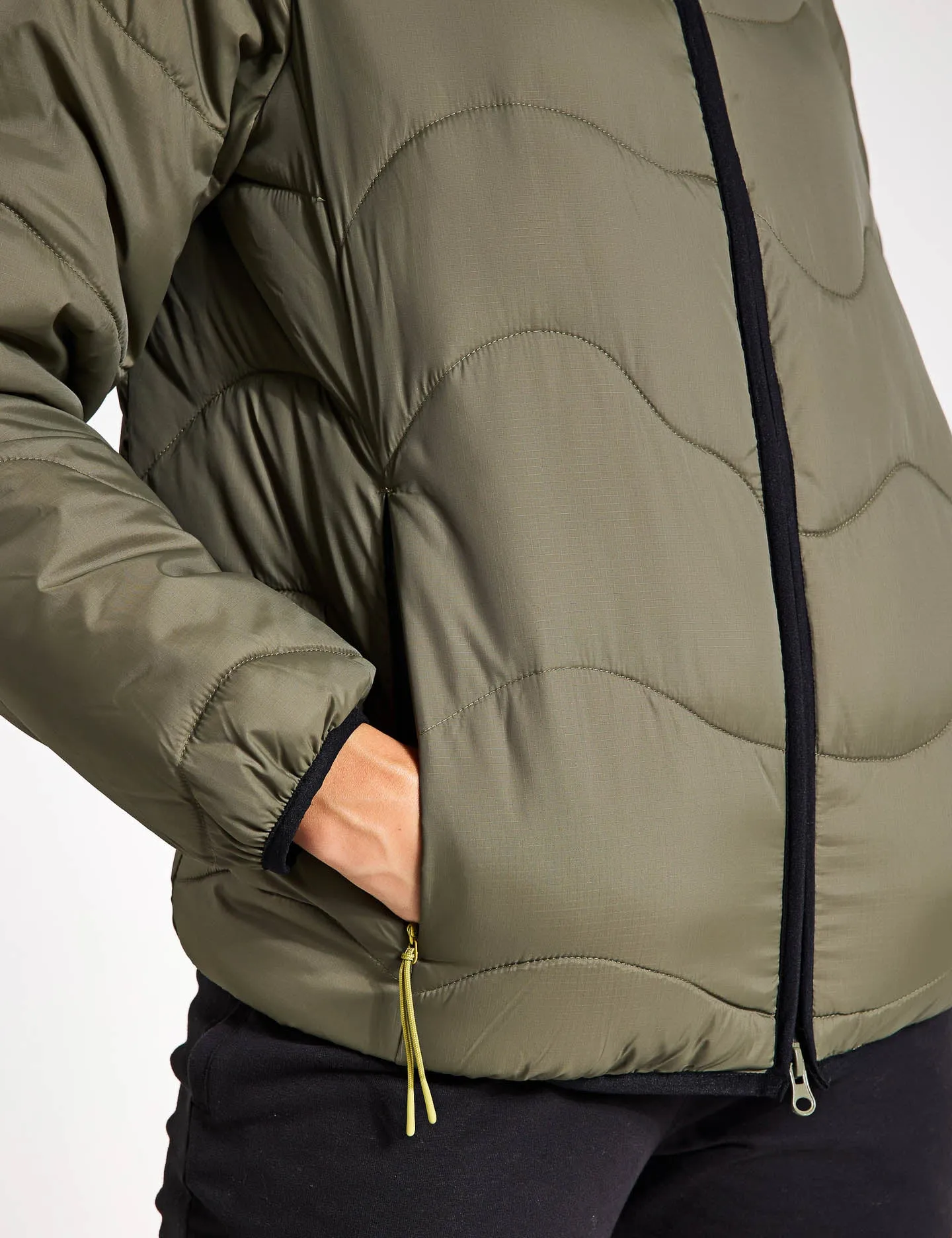 Stormwear Quilted Hooded Puffer Jacket - Dark Khaki