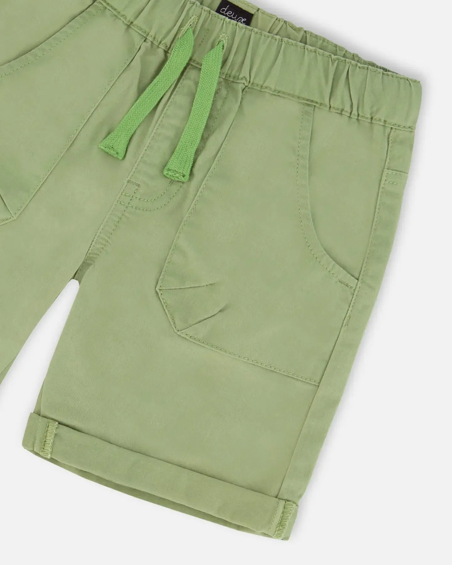 Stretch Twill Short Green