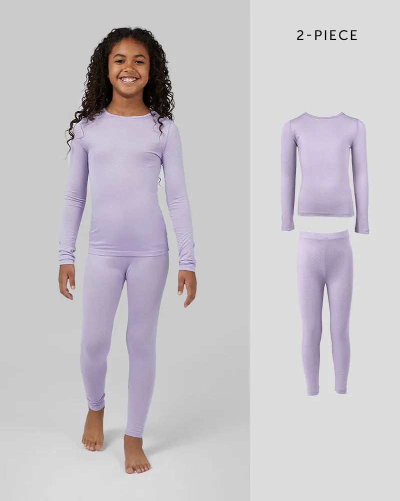 UNISEX KIDS' 2PC BASELAYER TOP & BOTTOM SET