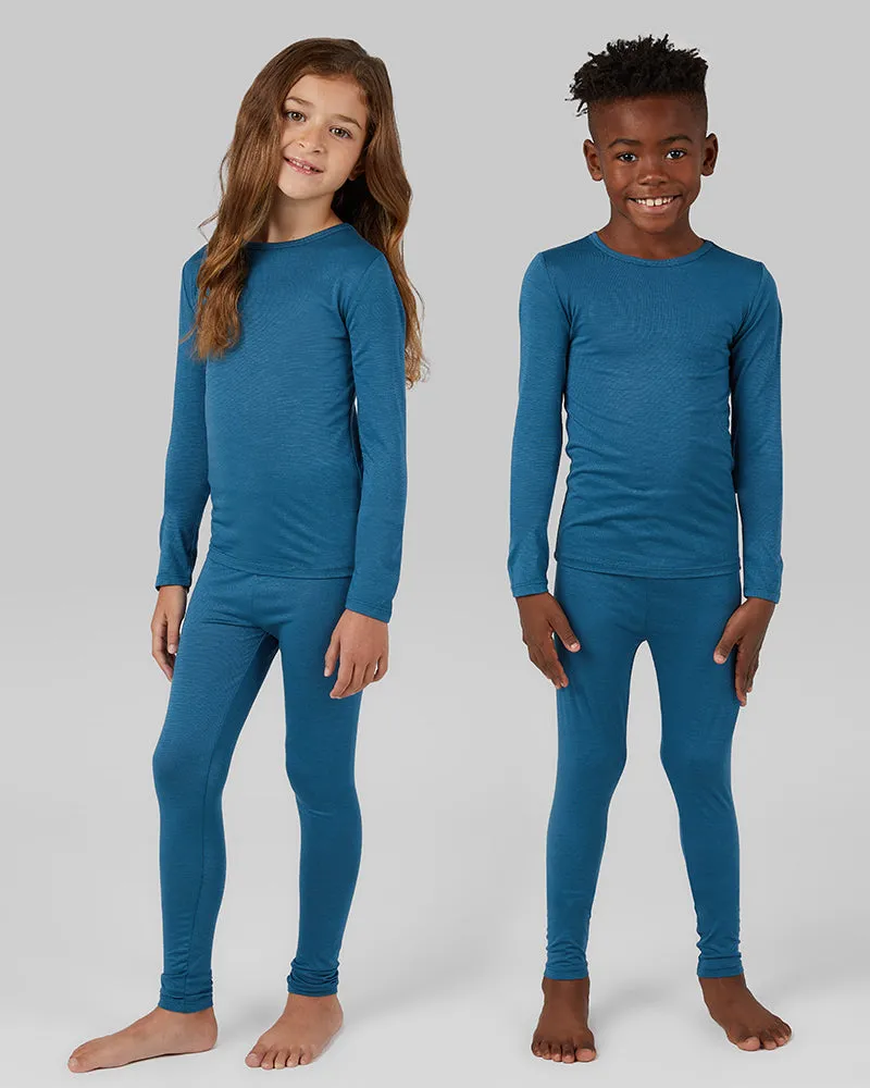 UNISEX KIDS' 2PC BASELAYER TOP & BOTTOM SET