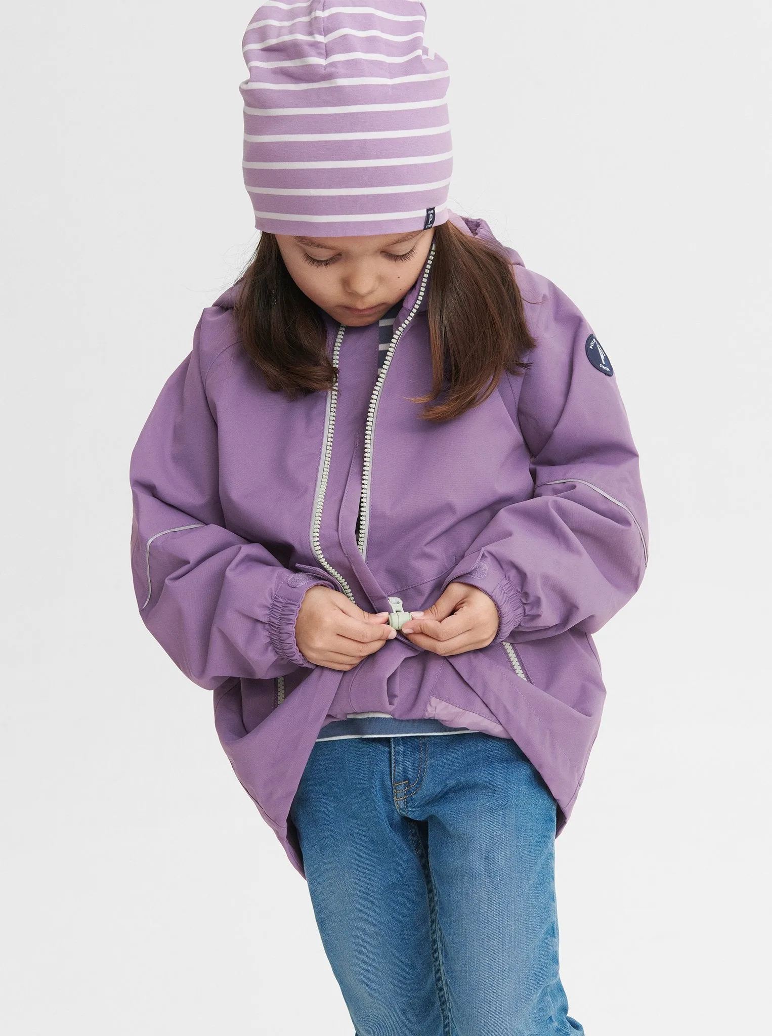 Waterproof Kids Shell Jacket with Magnetic Zip