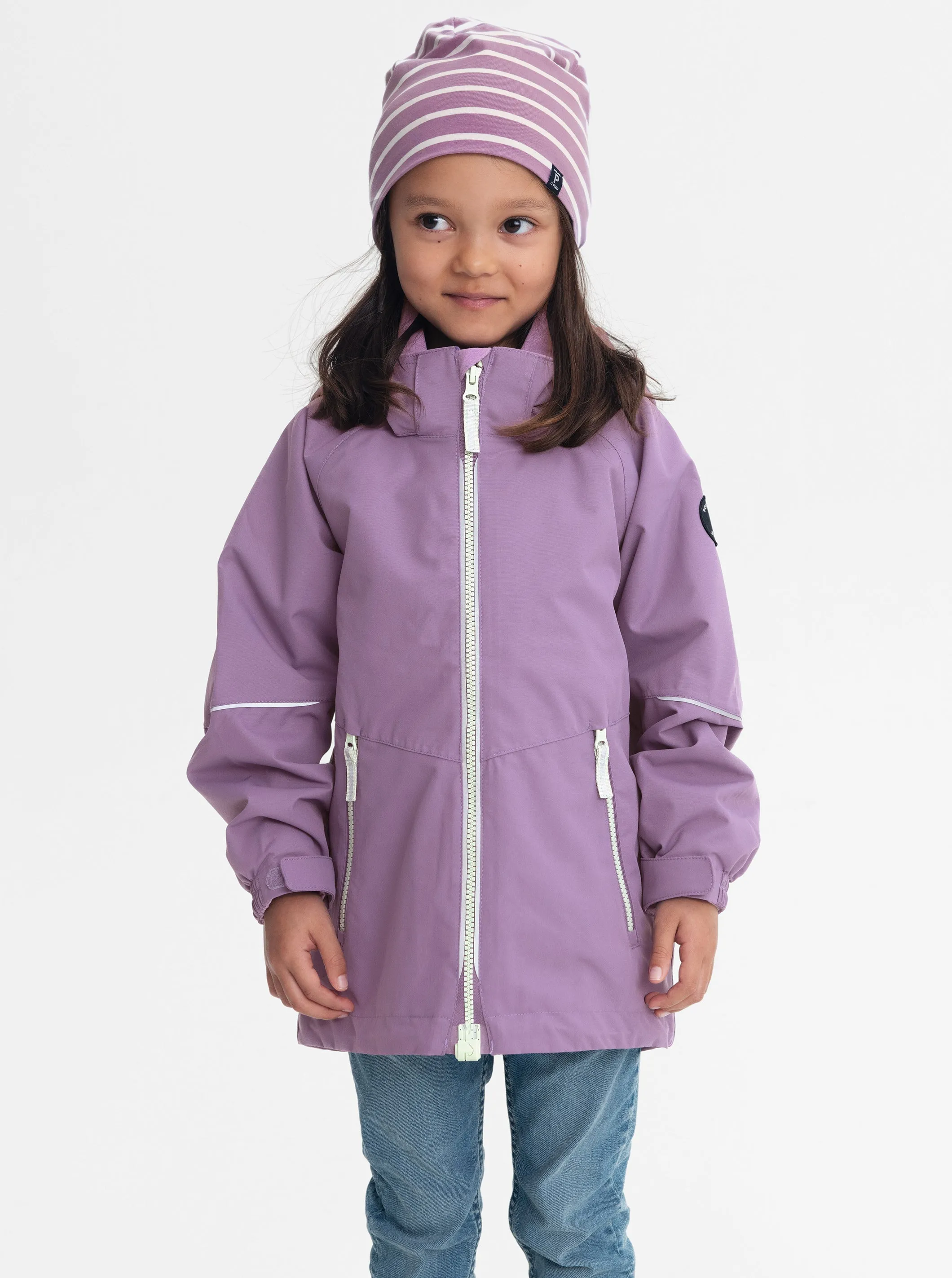 Waterproof Kids Shell Jacket with Magnetic Zip