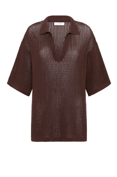 Willow Crochet Tunic Espresso