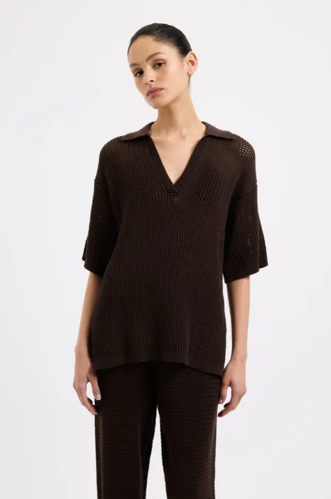 Willow Crochet Tunic Espresso