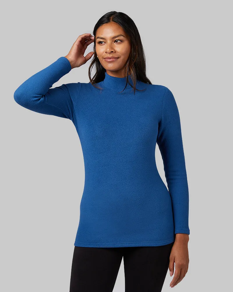 WOMEN'S HEAVYWEIGHT FLEECE BASELAYER MOCK TOP